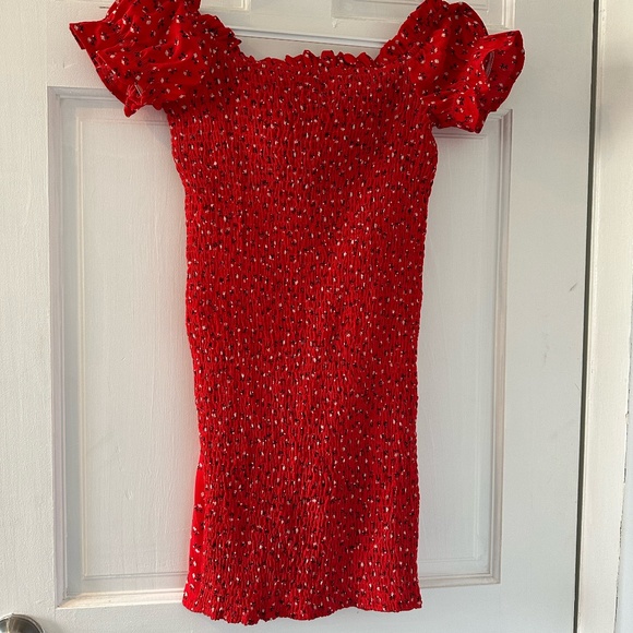 Off the shoulder polly dress - Picture 4 of 5